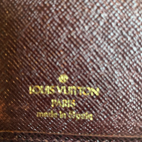 Authentic Louis Vuitton small ring Taiga agenda #CA0999 made in Spain 1999 - Picture 6 of 7